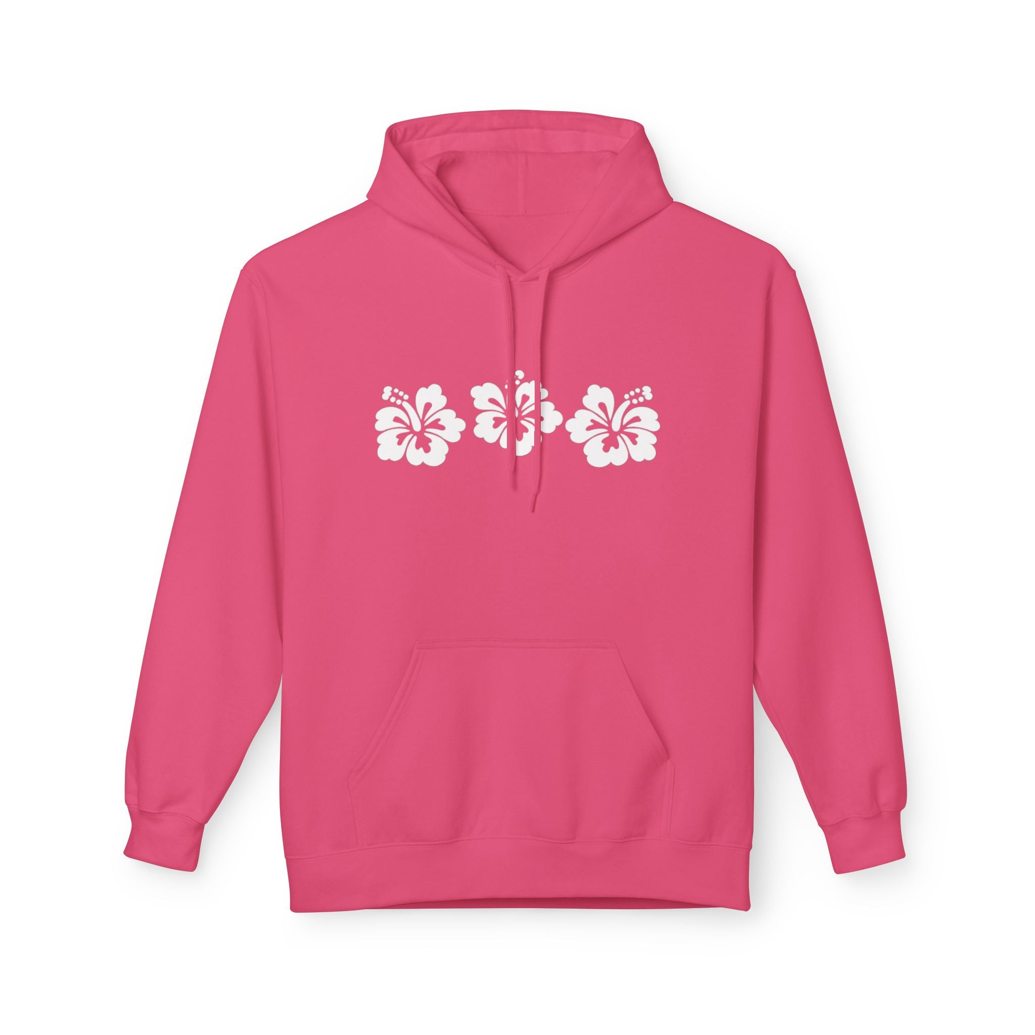 Hibiscus Floral Hoodie — Tropical Beach Pullover