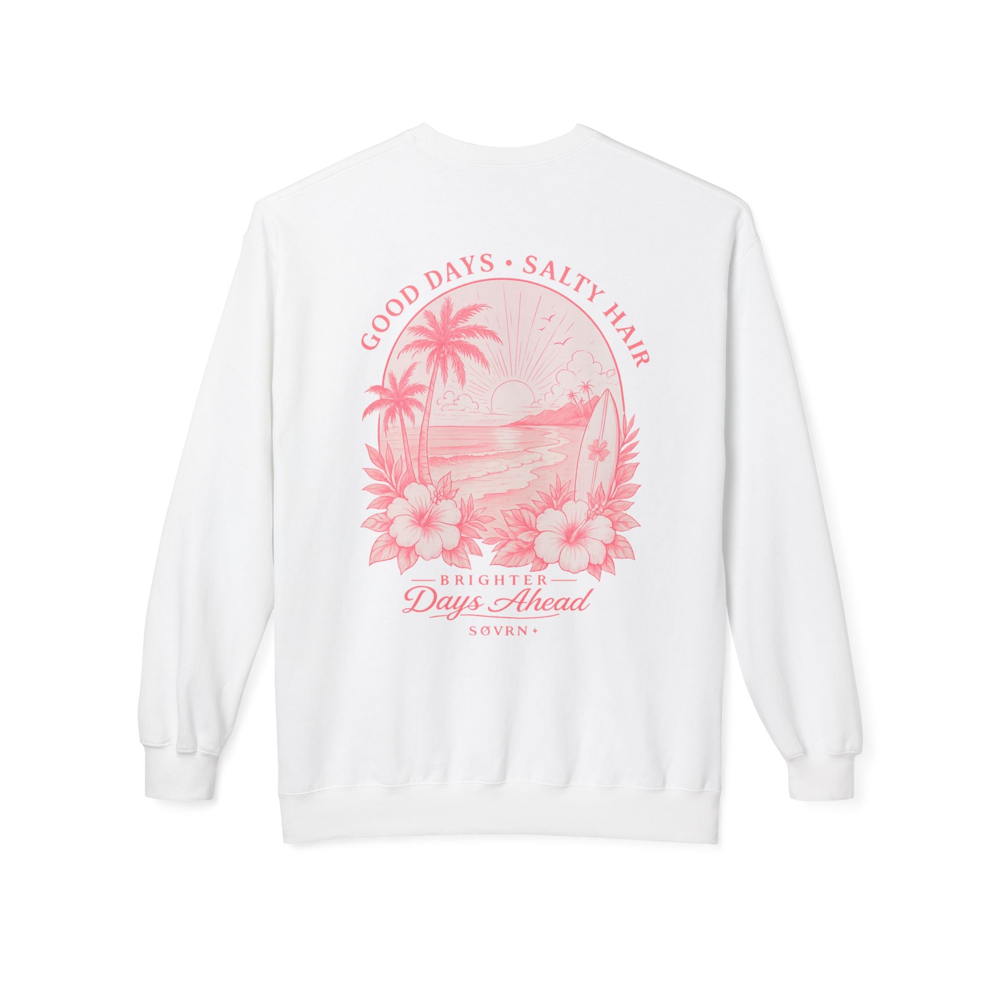 SØVRN Softstyle Crewneck Sweatshirt - Clean Girl Aesthetic Beach Vibes