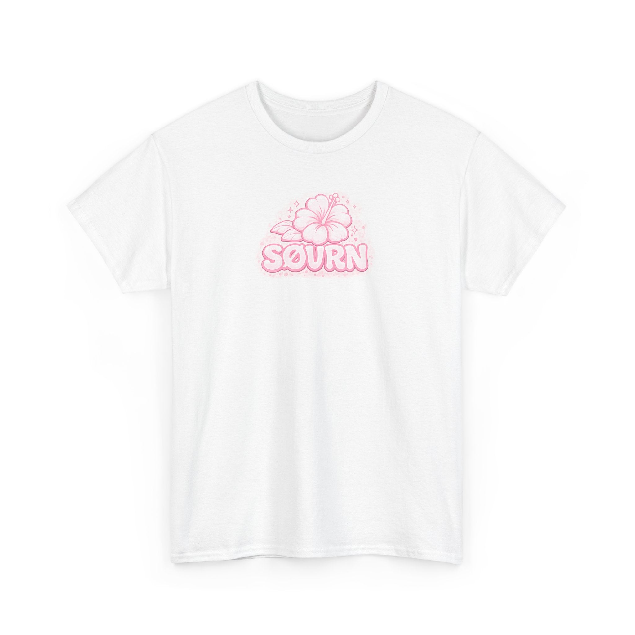 Beach Babe Shark Tee — Pink Retro Graphic T‑Shirt