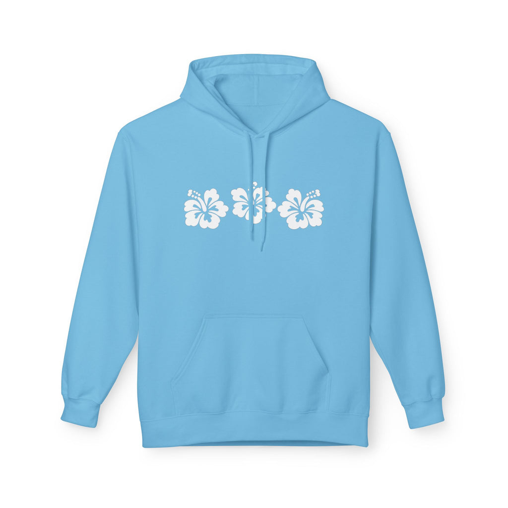 Hibiscus Floral Hoodie — Tropical Beach Pullover
