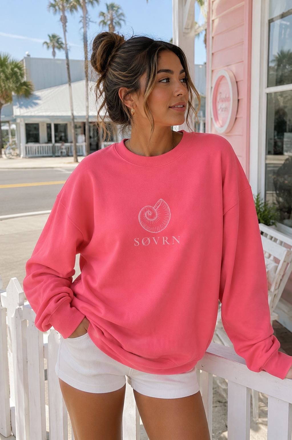 Pink Tide Crewneck