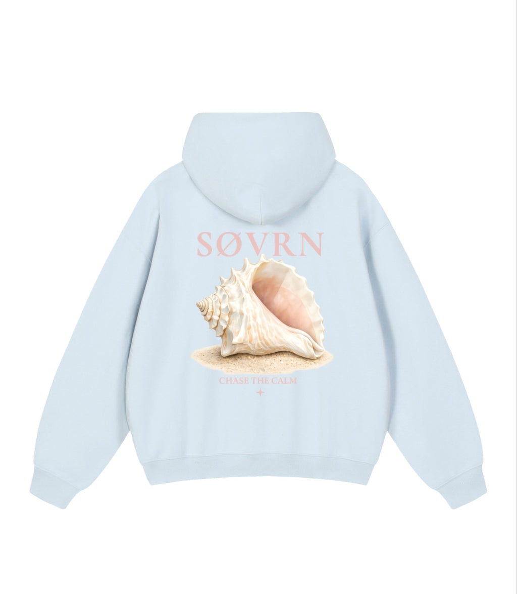 Pink,Blue,Grey,White,Hoodie,Sweatshirt,Beach,Aesthetic,Cleangirl,Seashell,Conch