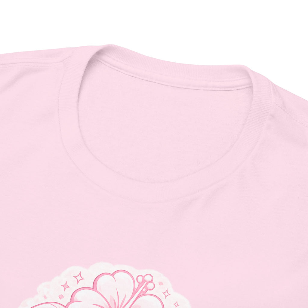 Beach Babe Shark Tee — Pink Retro Graphic T‑Shirt
