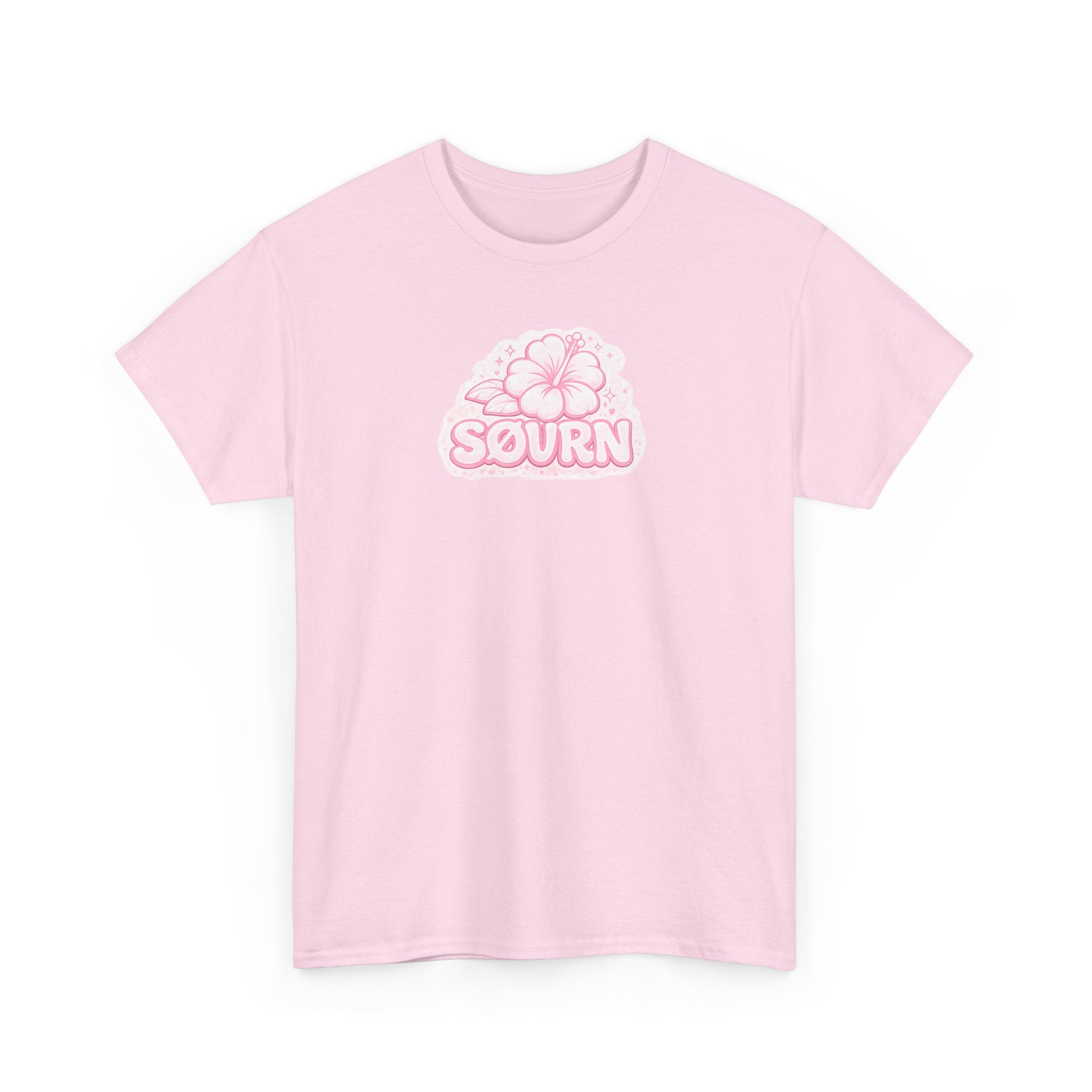 Beach Babe Shark Tee — Pink Retro Graphic T‑Shirt