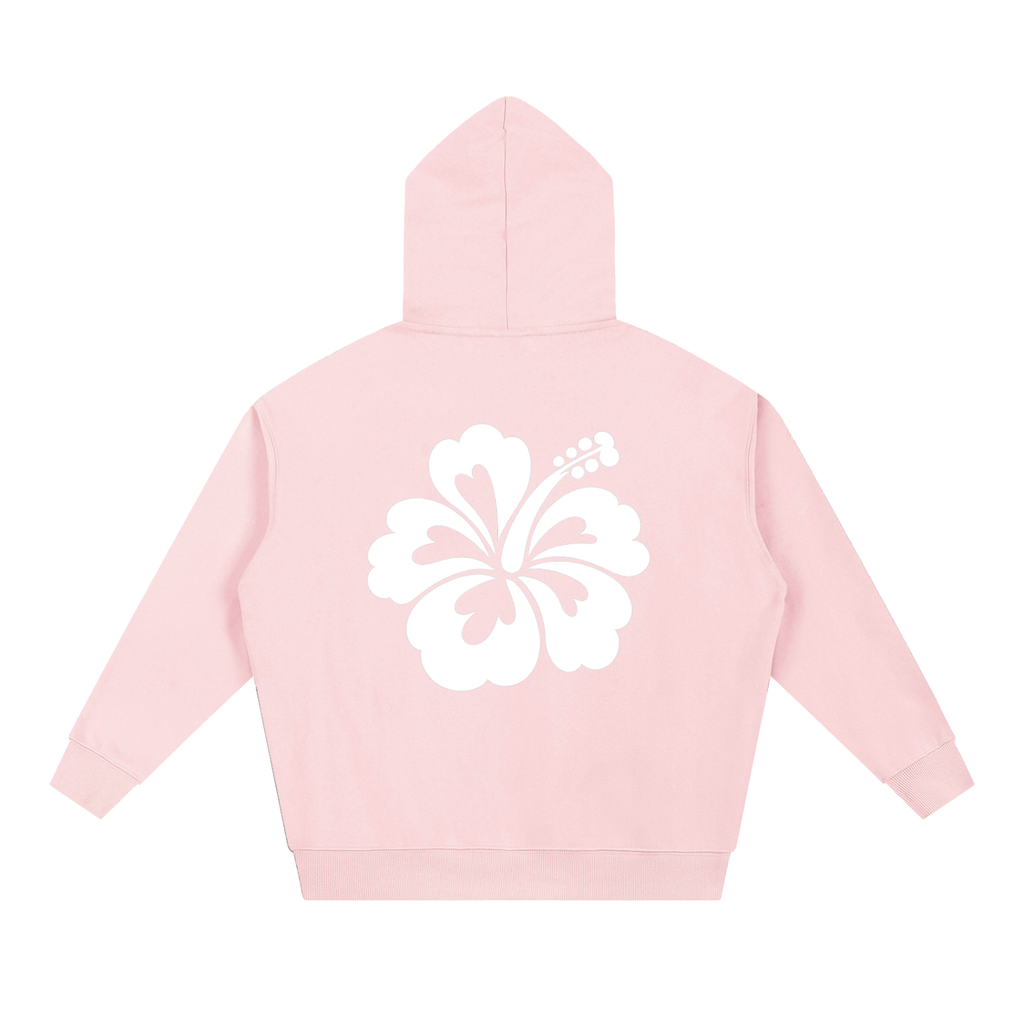 Floral,Hibiscus,Tropical,Coastal,Beachy,Cleangirl,Aesthetic,Hoodie,Sweatshirt,Pullover,Comfy,Breathable,Pink,Blue,Flower,Beach