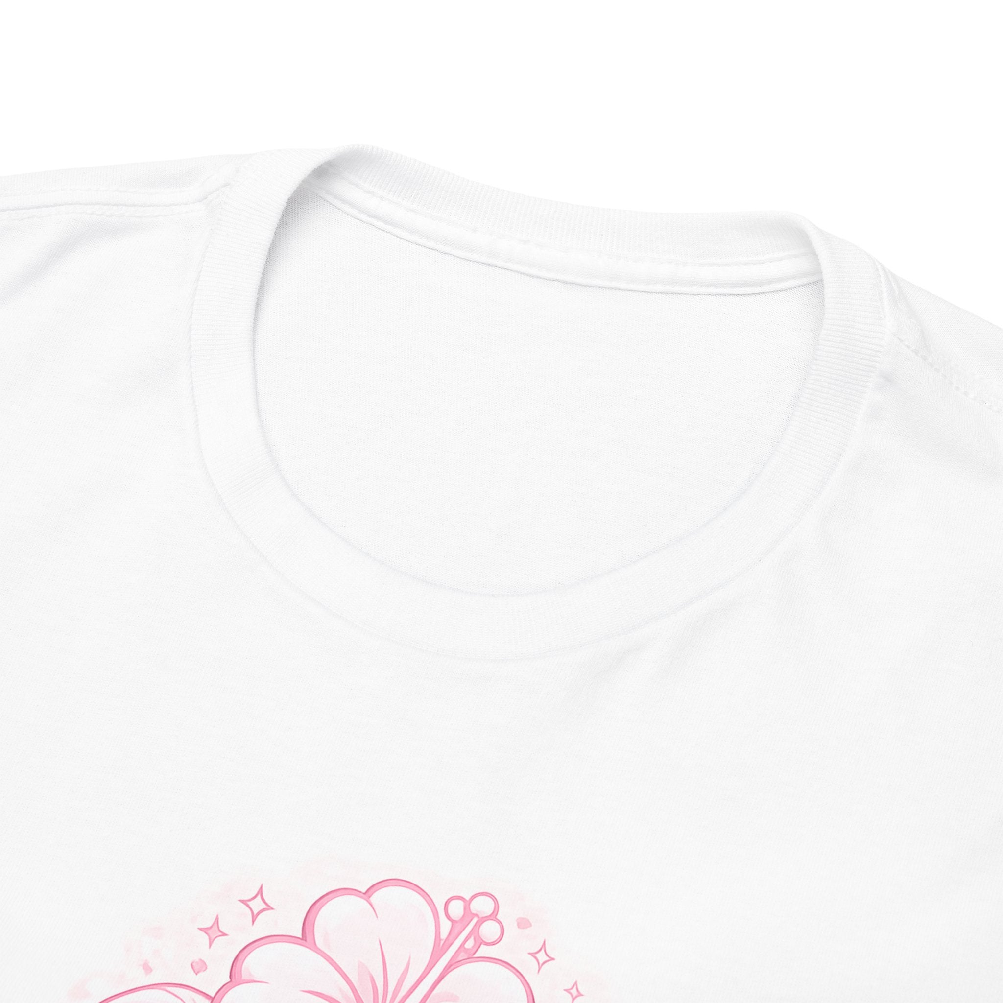 Beach Babe Shark Tee — Pink Retro Graphic T‑Shirt