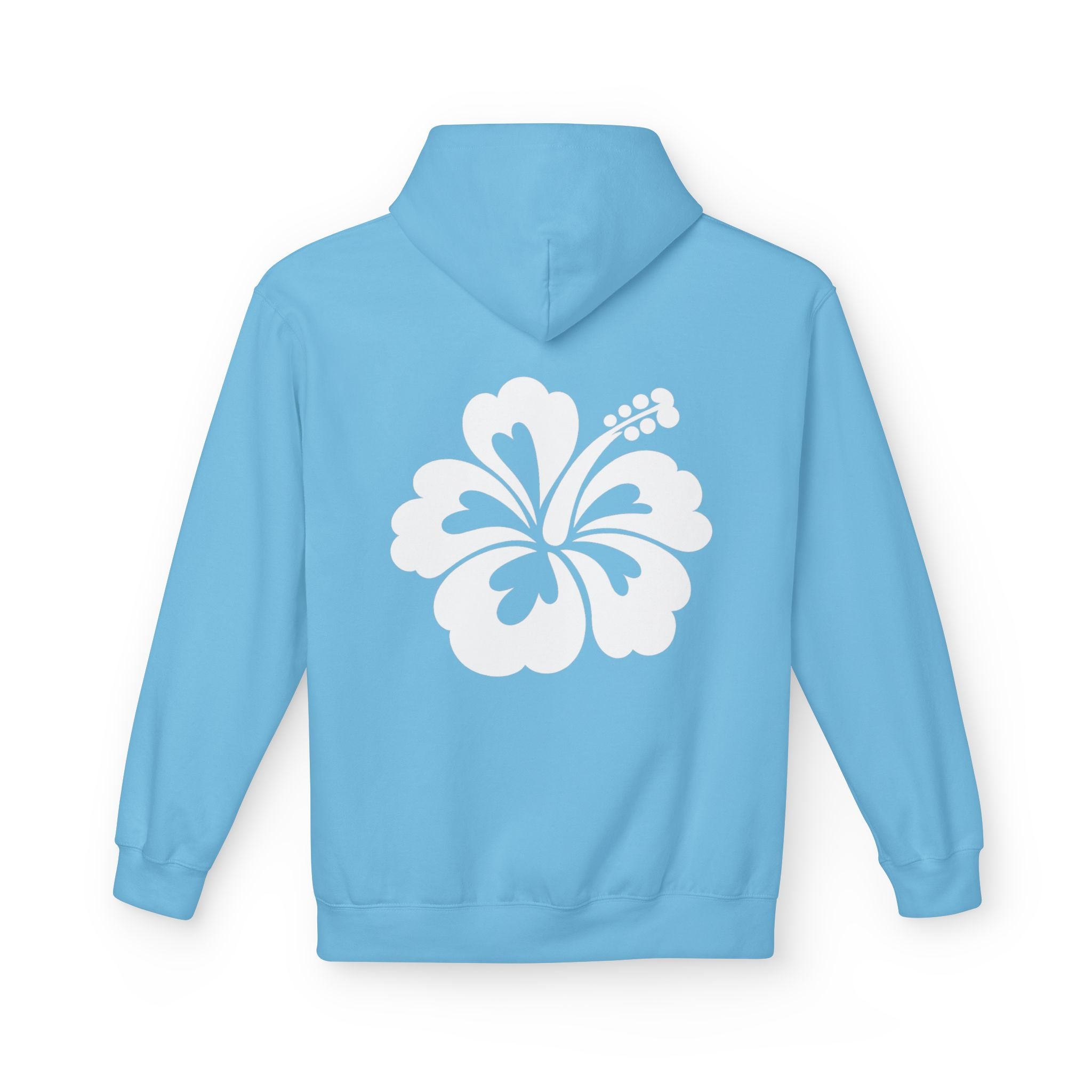 Hibiscus Floral Hoodie — Tropical Beach Pullover