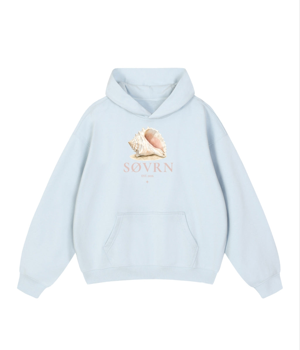 Pink,Blue,Grey,White,Hoodie,Sweatshirt,Beach,Aesthetic,Cleangirl,Seashell,Conch