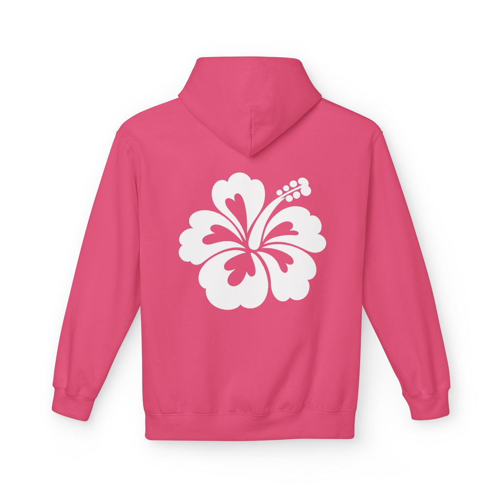 Hibiscus Floral Hoodie — Tropical Beach Pullover