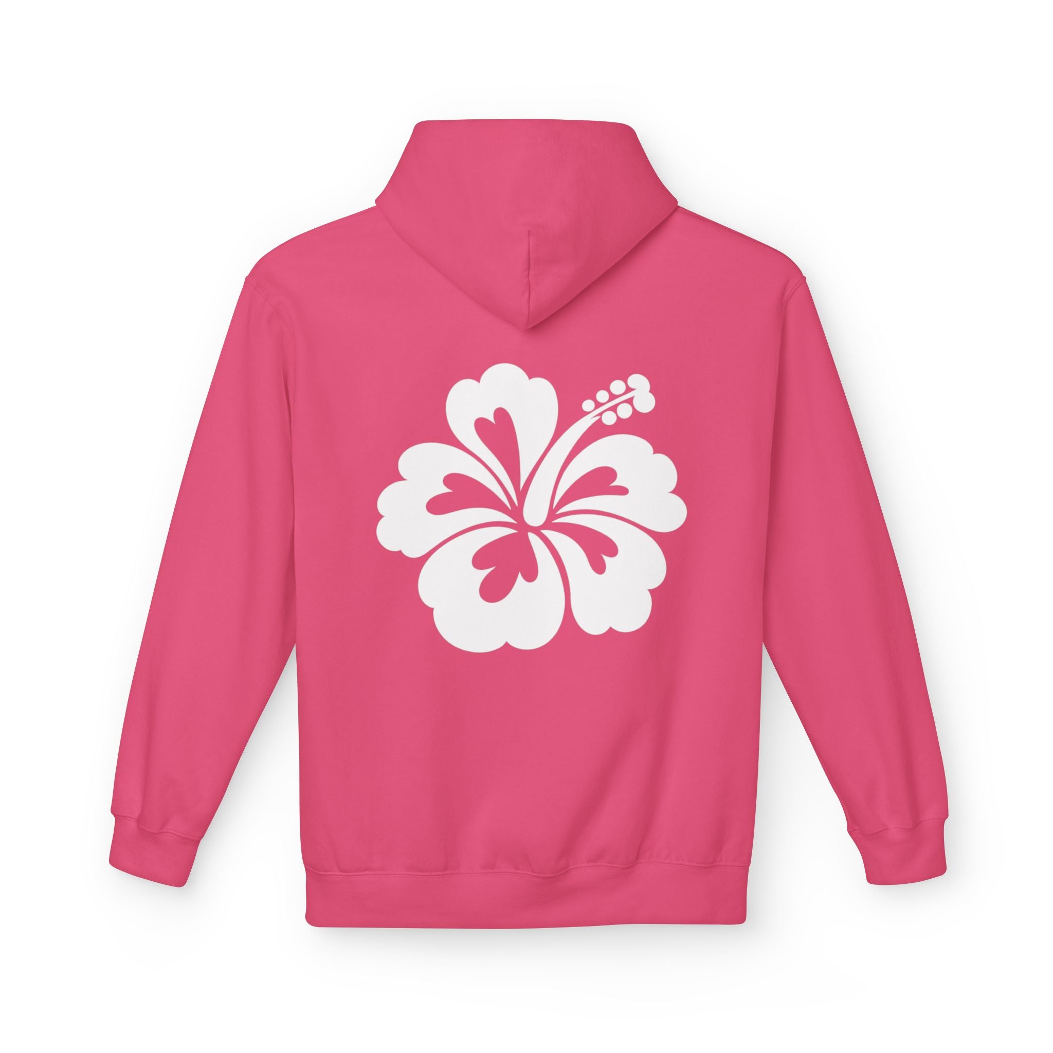 Hibiscus Floral Hoodie — Tropical Beach Pullover