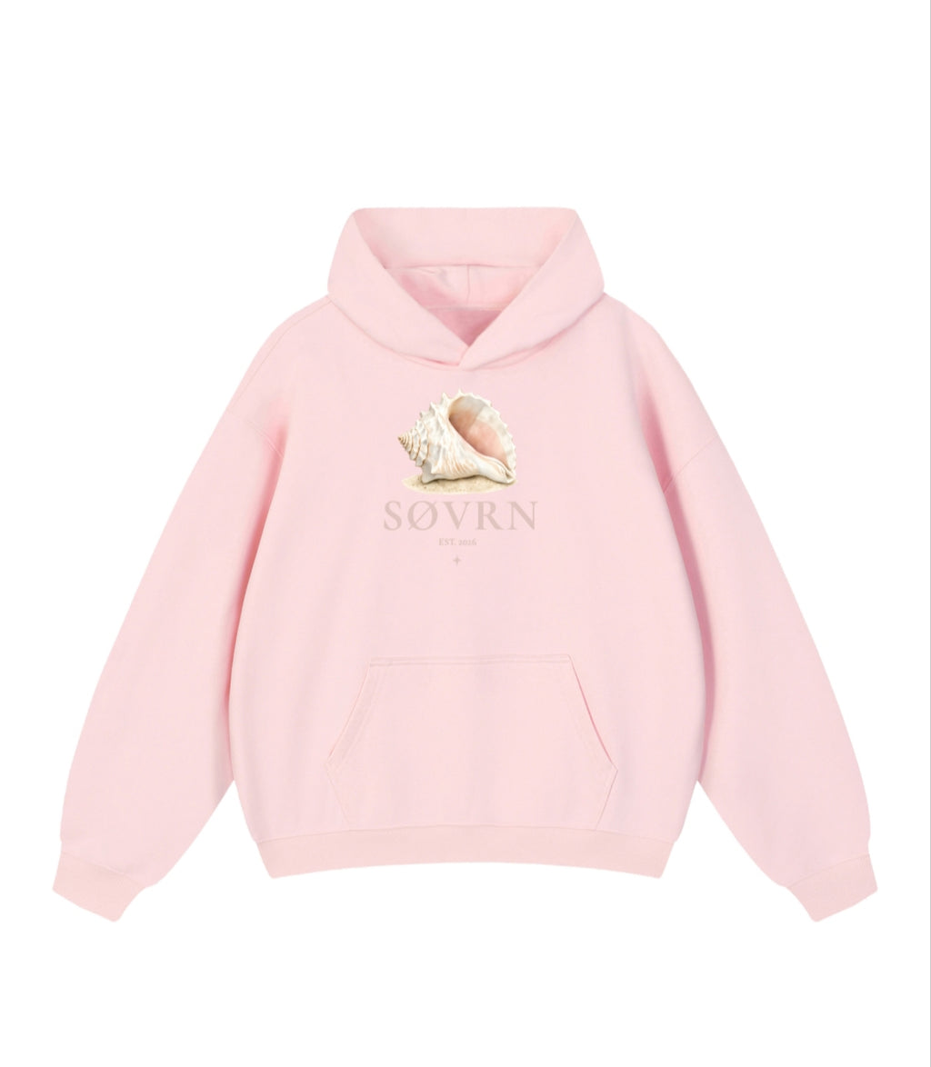 Pink,Blue,Grey,White,Hoodie,Sweatshirt,Beach,Aesthetic,Cleangirl,Seashell,Conch