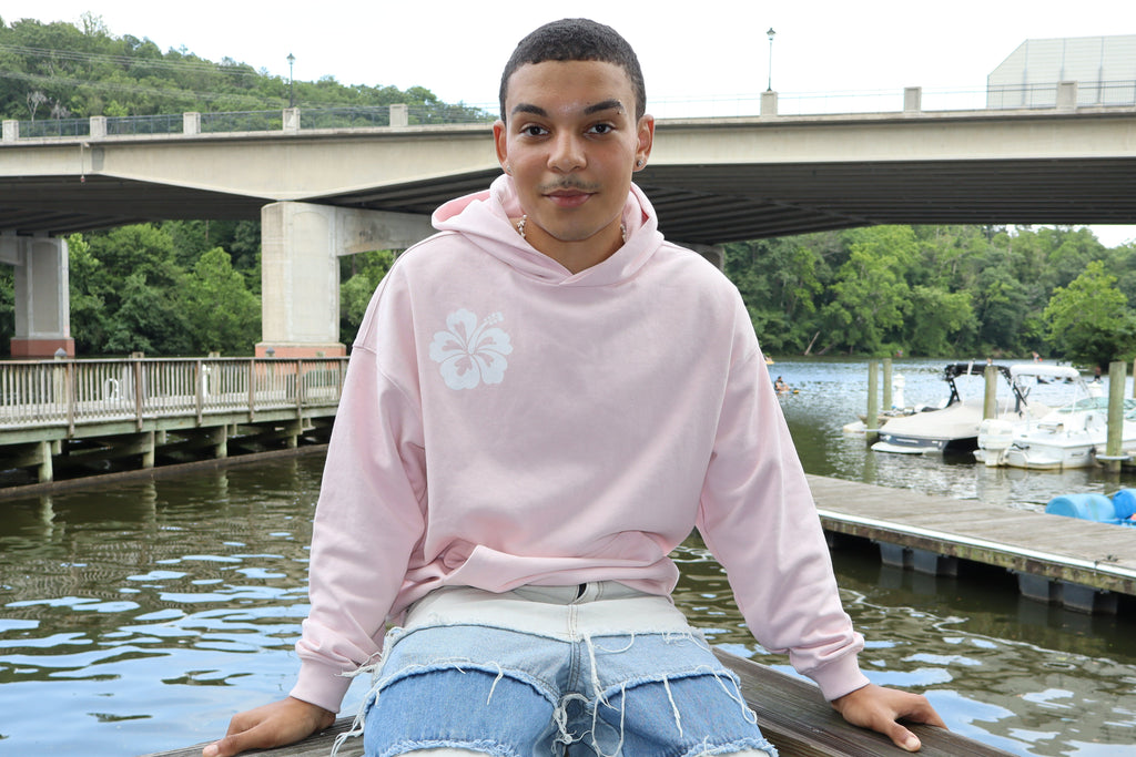 One Flower Hibiscus Floral Hoodie